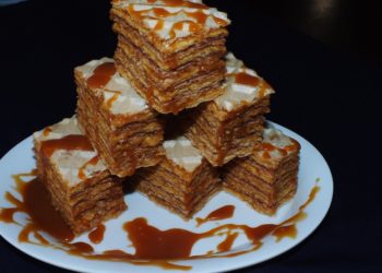 Karamellás csokis ostya recept